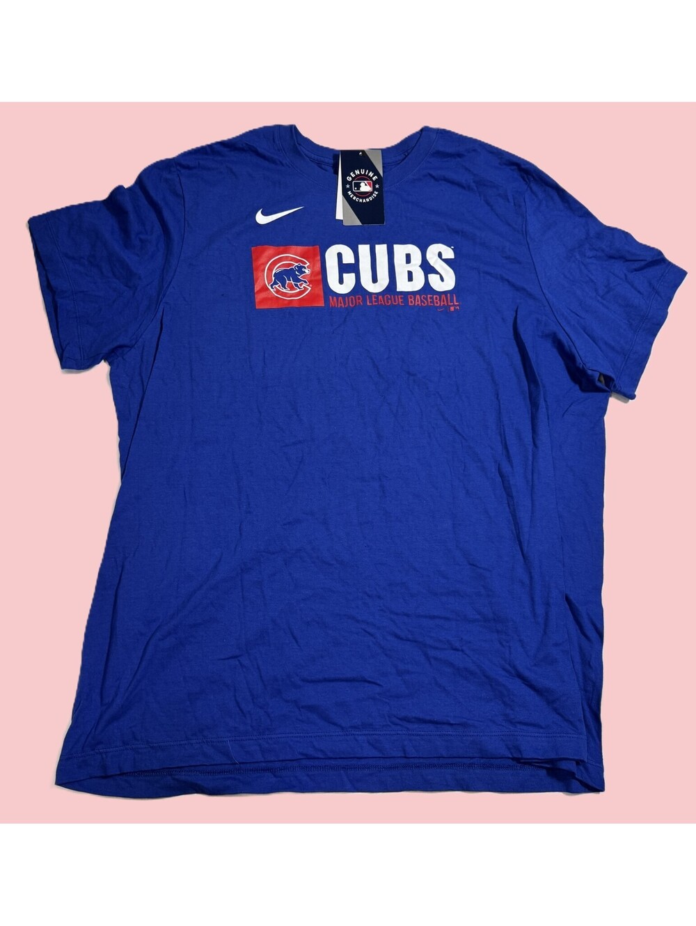 Nike Tee Chicago Cubs Graphic T Shirt Blue Men's XXL NWT